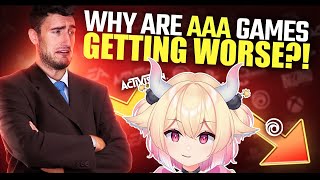 Why Are AAA Games Getting WORSE?! Rosiebellmoo reacts to The Act Man