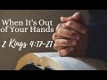 When It's Out of Your Hands | Pastor Ervin D. Powell | New Vision Church NC | 02/02//25