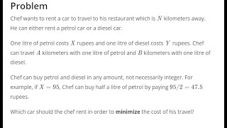 Mileage matters-CodeChef-Code Solution-Starter 50-Python