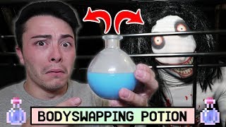 (SCARY) DRINKING POTION OF BODY SWAPPING WITH JEFF THE KILLER!! *ACTUALLY WORKS*