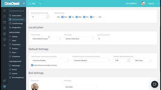 OneDesk - Setting your Timezone