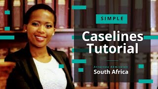Caselines Quick Tutorial #caselines #law #lawyer #admission