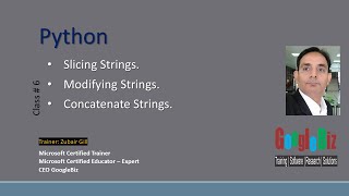 06 Python String Slicing Modify Concatenate