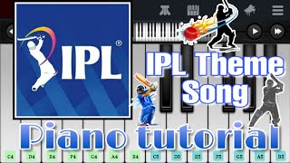 IPL Theme song piano tutorial | IPL 2020 Special | IPL Music, Easy and slow piano lesson