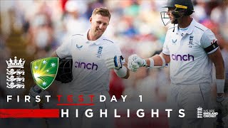Root Begins Series with Century! | Highlights - England v Australia Day 1 | LV= Insurance Test 2023