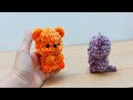 How to crochet a mini bear | No sew crochet amigurumi | Móc con gấu làm móc khóa không cần khâu