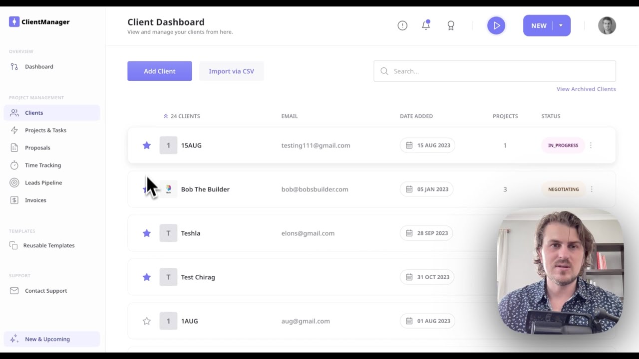 How To Add A Client In Clientmanager Youtube
