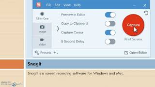 Best Screencasting Software Assignment