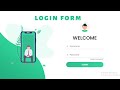 Responsive Animated Login Form Using HTML & CSS & JavaScript