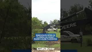Sinkholes open across North Central Florida amid heavy rainfall