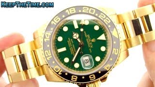 Rolex 116718 18K Gold GMT-Master II Luxury Watch Hands-On Video