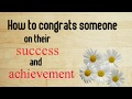 Congratulations messages for success. Quotes about success. Congratulations for your achievement.