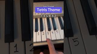 Tetris Theme Easy Tutorial! #tetris #theme #piano #tutorial #easytutorial #tips #pianomusic #easy