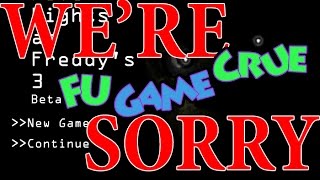 Five Nights at Freddy's 3 Beta Gameplay Apology From FUgameCrue