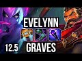 EVELYNN vs GRAVES (JNG) | Rank 3 Eve, 14/1/8, 6 solo kills, Legendary | NA Grandmaster | 12.5