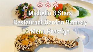 3 Stars Michelin Famous Restaurant Gordon Ramsay London - Prestige Menu Fine Dining Chelsea UK