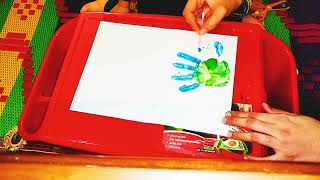 how to make hand painting for  kids||pre nursery  hand painting #shorts #shortsforkids