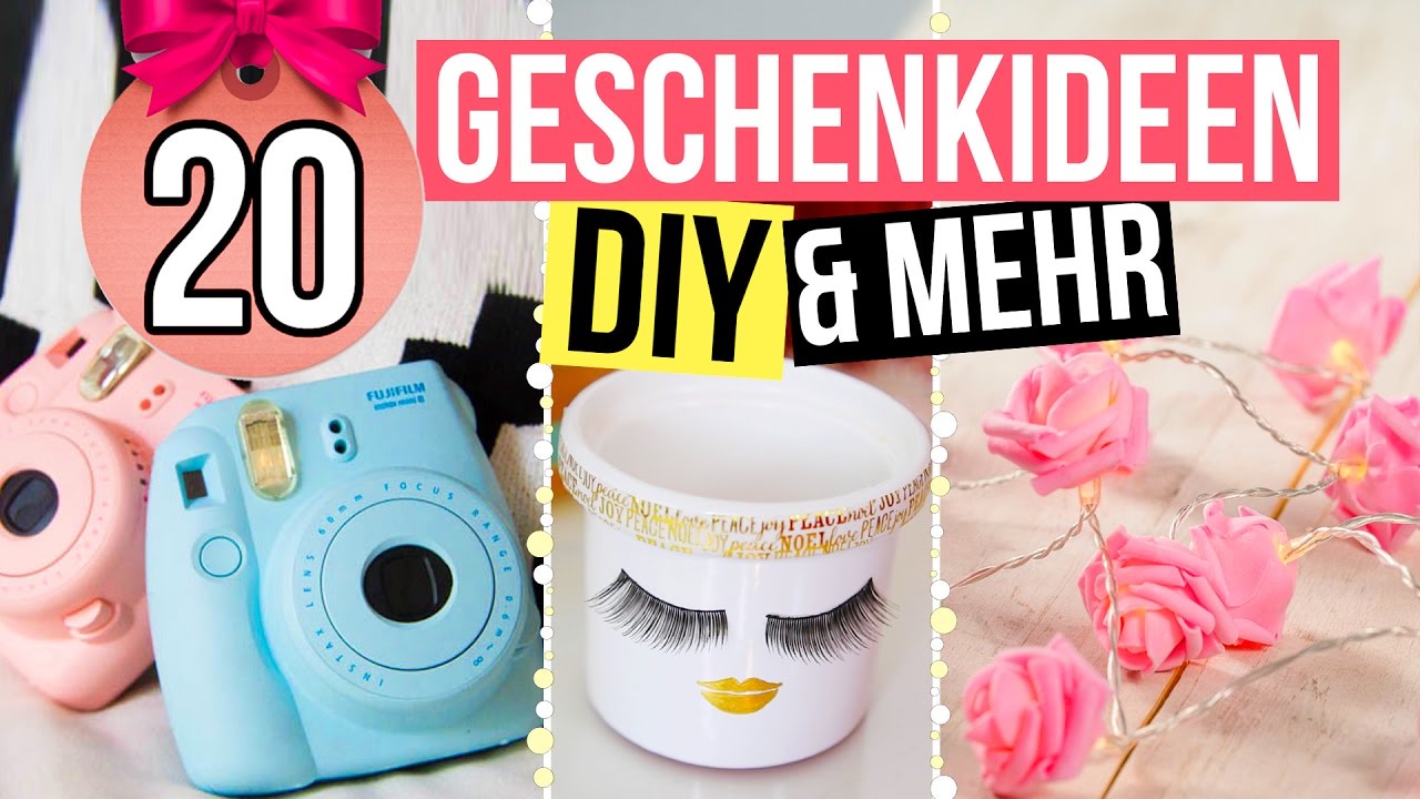 20 GESCHENKIDEEN! - Einfache DIYs Und Kaufbares! - YouTube