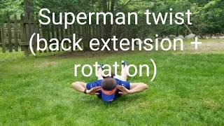 Superman twist: strength training for Endurance athletes