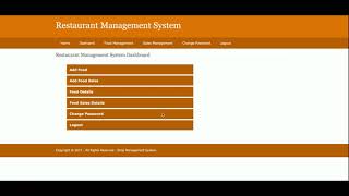 Restaurant Management System | Python Django Project Tutorial