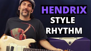 How To Play Rhythm Guitar - In The Style Of Hendrix - Guitar Lesson