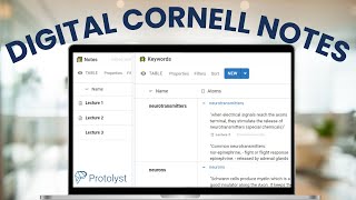 How to take Digital Cornell Notes - Protolyst Workflow