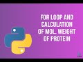 Bioinformatics: For loops | Python | BioCode Ltd