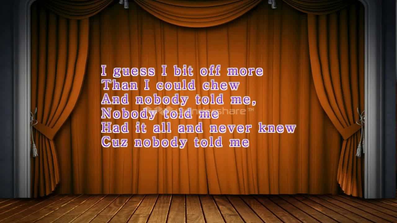 Nobody Told Me B.o.B Lyric Video HD - YouTube