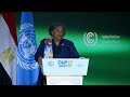 Prime Minister Mia Amor Mottley challenges world leaders to act urgently on the climate crisis