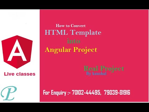 Convert HTML Template To Angular - YouTube