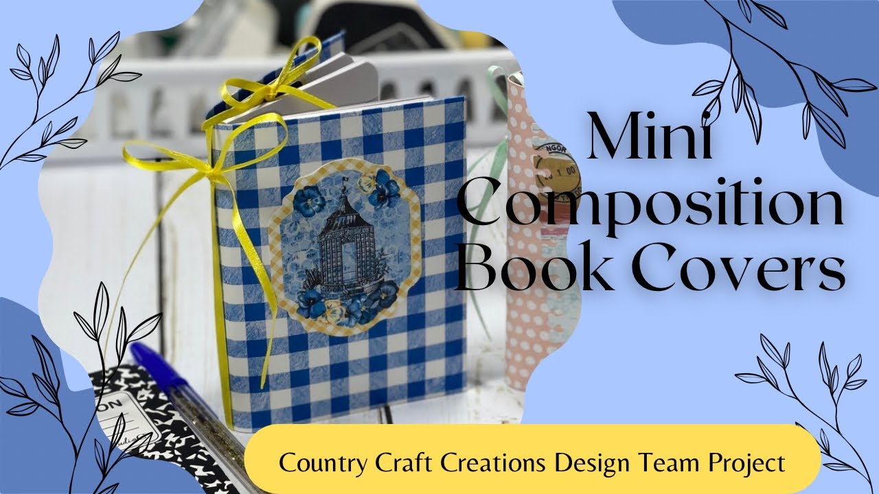 Mini Composition Notebook Cover Tutorial Youtube