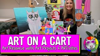 Art on a Cart | 20 Art Lessons & 10 Art Activities for Art Teachers, Ms Artastic Art Resource