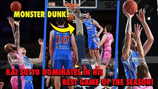 NBL ADELAIDE 36ERS KAI SOTTO DOMINATES IN HIS BEST GAME OF THE SEASON VS NEW ZEALAND BREAKERS!