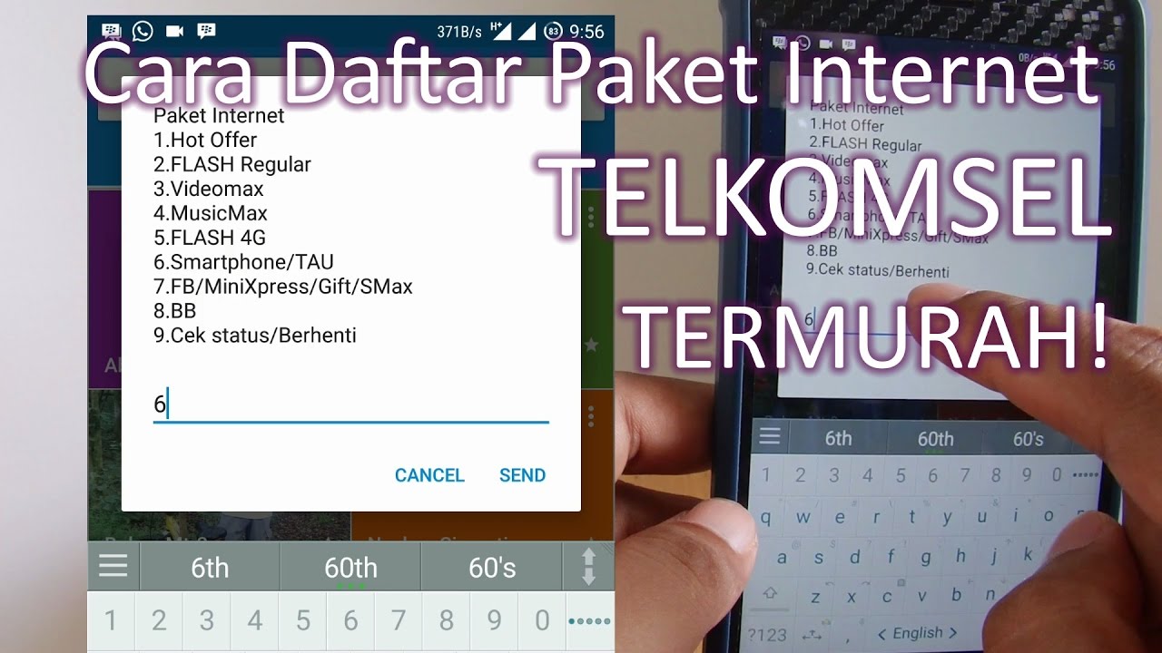 Cara Daftar Paket Internet Android Telkomsel Termurah - YouTube