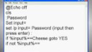 Notepad Batch: Simple Password