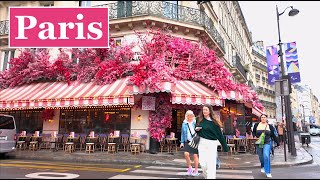 Paris France - A Rainy walk in Paris - Paris 4K HDR - Paris 2024
