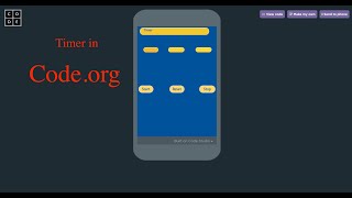 Creating a Timer in Code org