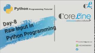 Day 8 Raw Input Python Programming