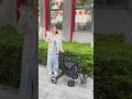 Electric folding rollator walker for elderly and handicapped rehabilitation#walker#rehabilitation