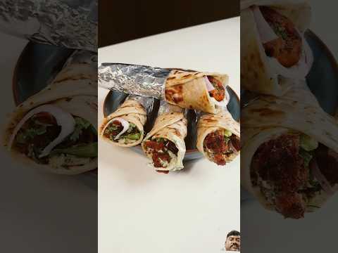 Chicken Tikka Roll #shorts #food #chickentikkaroll #recipe #chickenroll #tacos #chikenroll #burrito