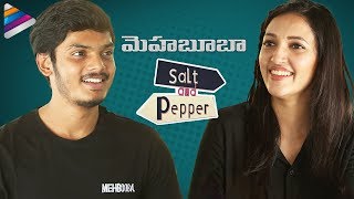 Akash Puri and Neha Shetty SALT & PEPPER Interview | Mehbooba Movie | Puri Jagannadh | Charmi