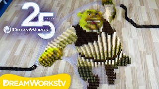 25 Years of DreamWorks Animation in 100,000 Dominoes!