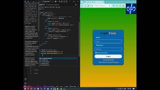 Login from password show and hide in Javascript
