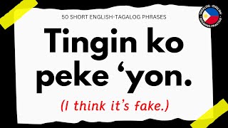 50 SHORT TAGALOG PHRASES with ENGLISH TRANSLATION | Tagalog Speaking Practice