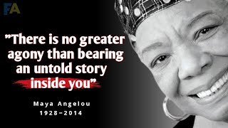 "Words of Wisdom: Maya Angelou Quotes" [4K] Famous Authors Motivation