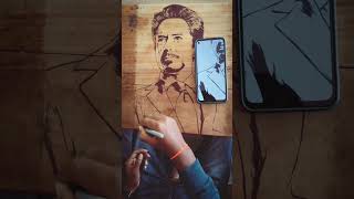 Watch as a Talented Student Creates an Incredible Tony Stark Portrait Sketch on Their Classroom Desk