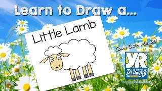 Teaching Kids How to Draw: How to Draw a Little Lamb