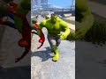 GTA 5 SPIDER-MAN VS HULK SMASH EPIC BATTLE #shorts #spiderman #hulk