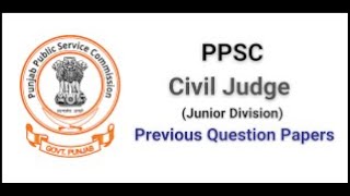 Punjab Judiciary solved question paper 2023