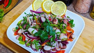 SALADE DE POULPE MAURICIENNE🐙🇲🇺 Recette Facile & Rapide